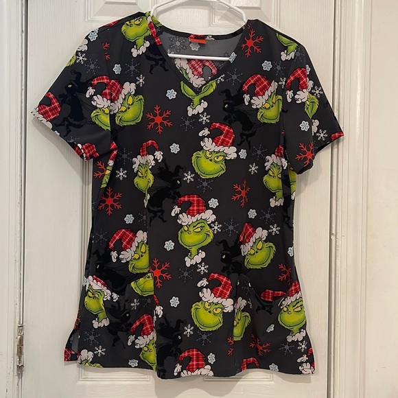 Dr. Seuss Tops The Grinch Scrub Top Poshmark